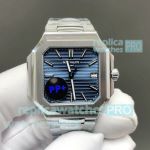 PP+Factory New Swiss Replica Patek Philippe Cubitus 7128 Blue Dial Stainless Steel Watch 